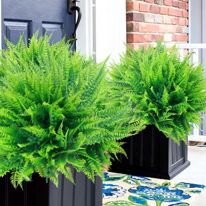 ‌8 Pack Fake Hanging Plants Weeping Willlow Vines UV Resistant Artificial Ivy Greenery Stems for Indoor Outdoor Home Porch Garden Decor