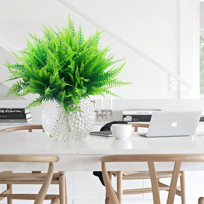 ‌8 Pack Fake Hanging Plants Weeping Willlow Vines UV Resistant Artificial Ivy Greenery Stems for Indoor Outdoor Home Porch Garden Decor