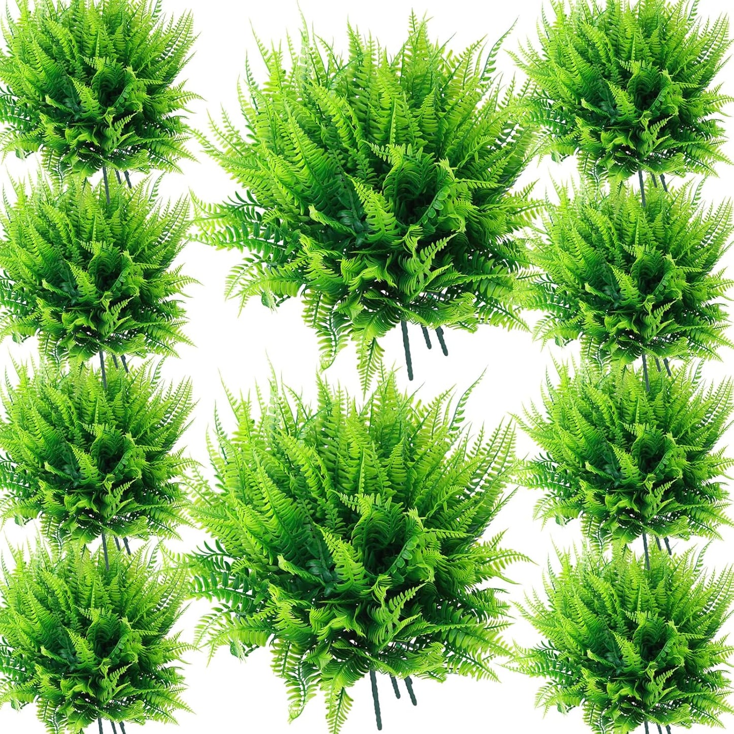 ‌8 Pack Fake Hanging Plants Weeping Willlow Vines UV Resistant Artificial Ivy Greenery Stems for Indoor Outdoor Home Porch Garden Decor