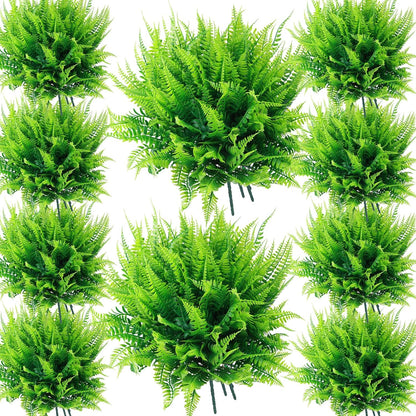 ‌8 Pack Fake Hanging Plants Weeping Willlow Vines UV Resistant Artificial Ivy Greenery Stems for Indoor Outdoor Home Porch Garden Decor