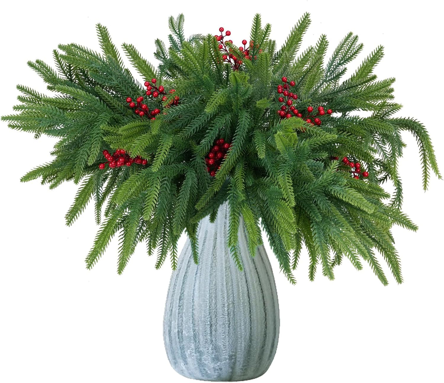 ‌8 Pack Fake Hanging Plants Weeping Willlow Vines UV Resistant Artificial Ivy Greenery Stems for Indoor Outdoor Home Porch Garden Decor