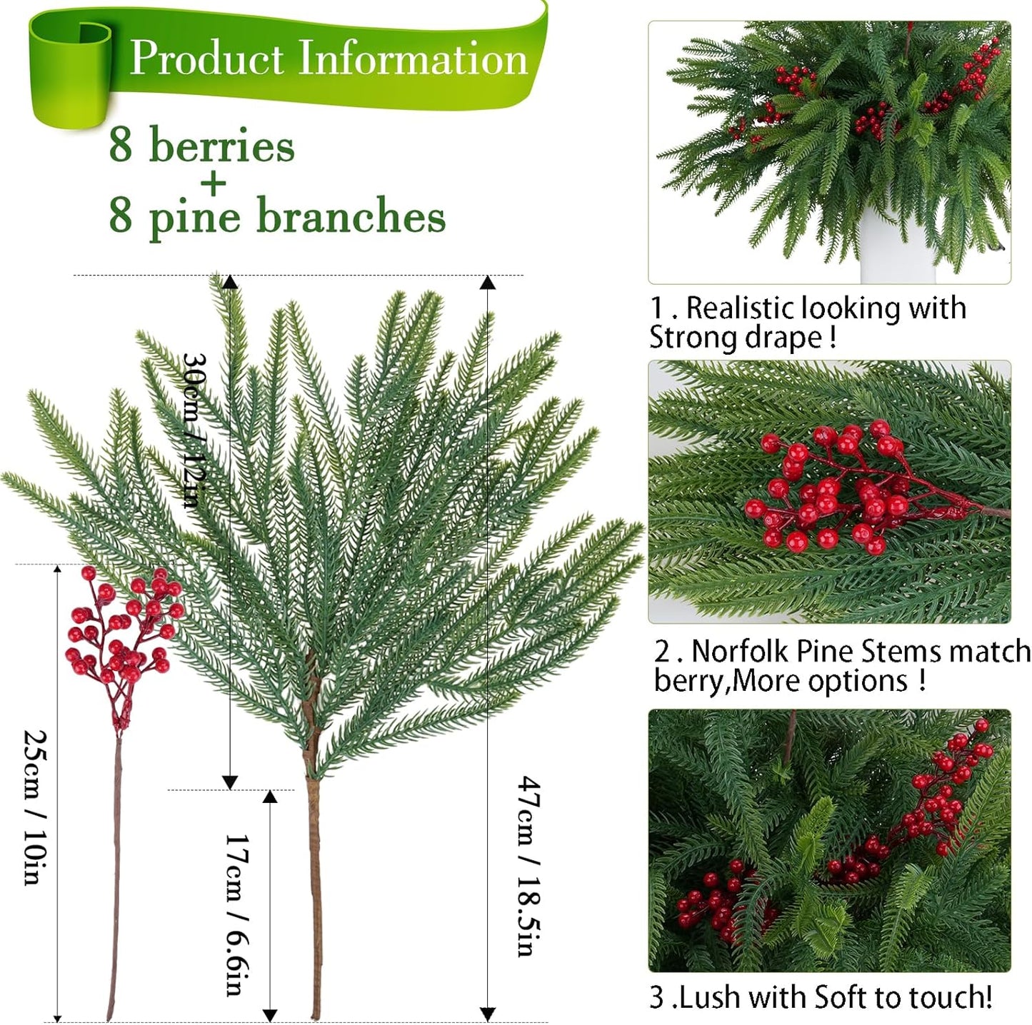 ‌8 Pack Fake Hanging Plants Weeping Willlow Vines UV Resistant Artificial Ivy Greenery Stems for Indoor Outdoor Home Porch Garden Decor