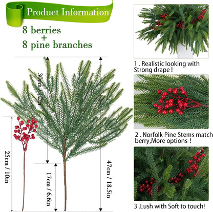 ‌8 Pack Fake Hanging Plants Weeping Willlow Vines UV Resistant Artificial Ivy Greenery Stems for Indoor Outdoor Home Porch Garden Decor