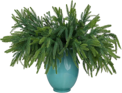‌8 Pack Fake Hanging Plants Weeping Willlow Vines UV Resistant Artificial Ivy Greenery Stems for Indoor Outdoor Home Porch Garden Decor