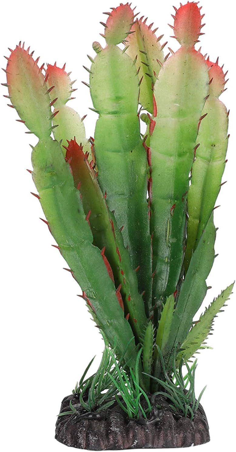 Reptile Habitats, Landscaping Plant Decoration Terrarium Decor Plastic Aquarium Artificial Plants for Aquarium Fish Reptile Terrarium