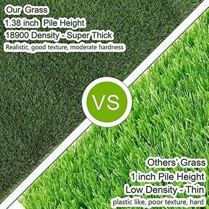 Customized Sizes Artificial Grass Turf 3FTX10FT(30 Square FT) - Indoor Outdoor Garden Lawn Landscape Balcony Synthetic Turf Mat - Thick Fake Grass Pet Pad