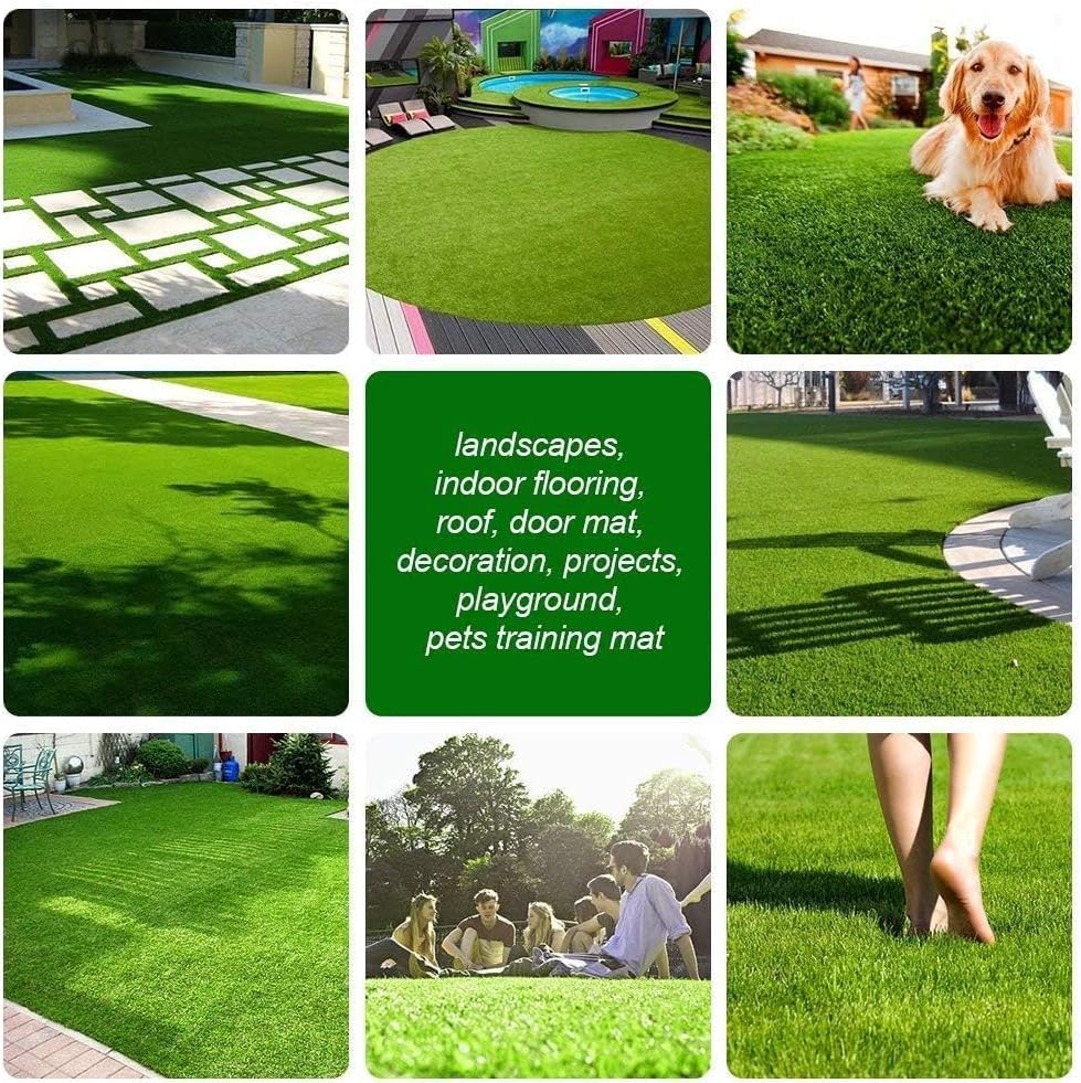 Customized Sizes Artificial Grass Turf 3FTX10FT(30 Square FT) - Indoor Outdoor Garden Lawn Landscape Balcony Synthetic Turf Mat - Thick Fake Grass Pet Pad