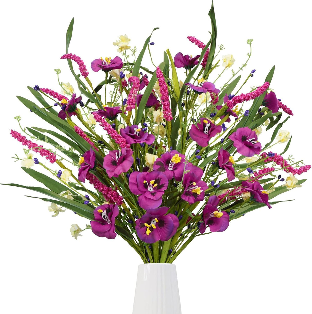 15PCS Tropical Flowers Artificial, Summer Bouquet Set, Hawaiian Flowers