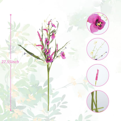 15PCS Tropical Flowers Artificial, Summer Bouquet Set, Hawaiian Flowers