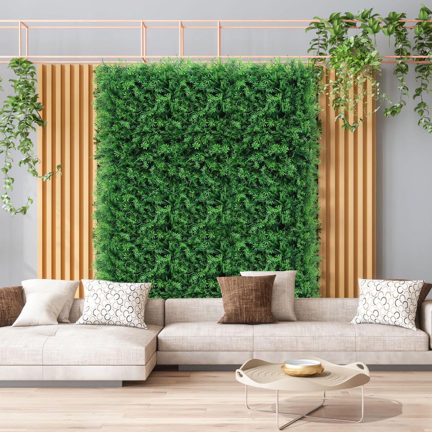 Artificial Aquarium Grass Mat, Aquarium Plants Plastic Grass Wall Fake Lawn Turf Plastic Green Plants Mat for Fish Tank Lawn Decor