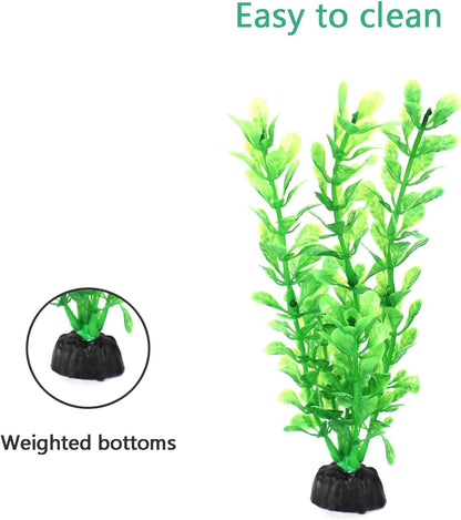 Artificial Fish Tank Plants, Aquarium Decorations, Purple Plastic Accessories, 10pcs