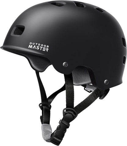 Skateboard Bike Helmet for Adult,Youth and Kids | Two Removable Liners Ventilation Certified Multi-Sport Helmet for Scooter Cycling Roller Skating Ebike