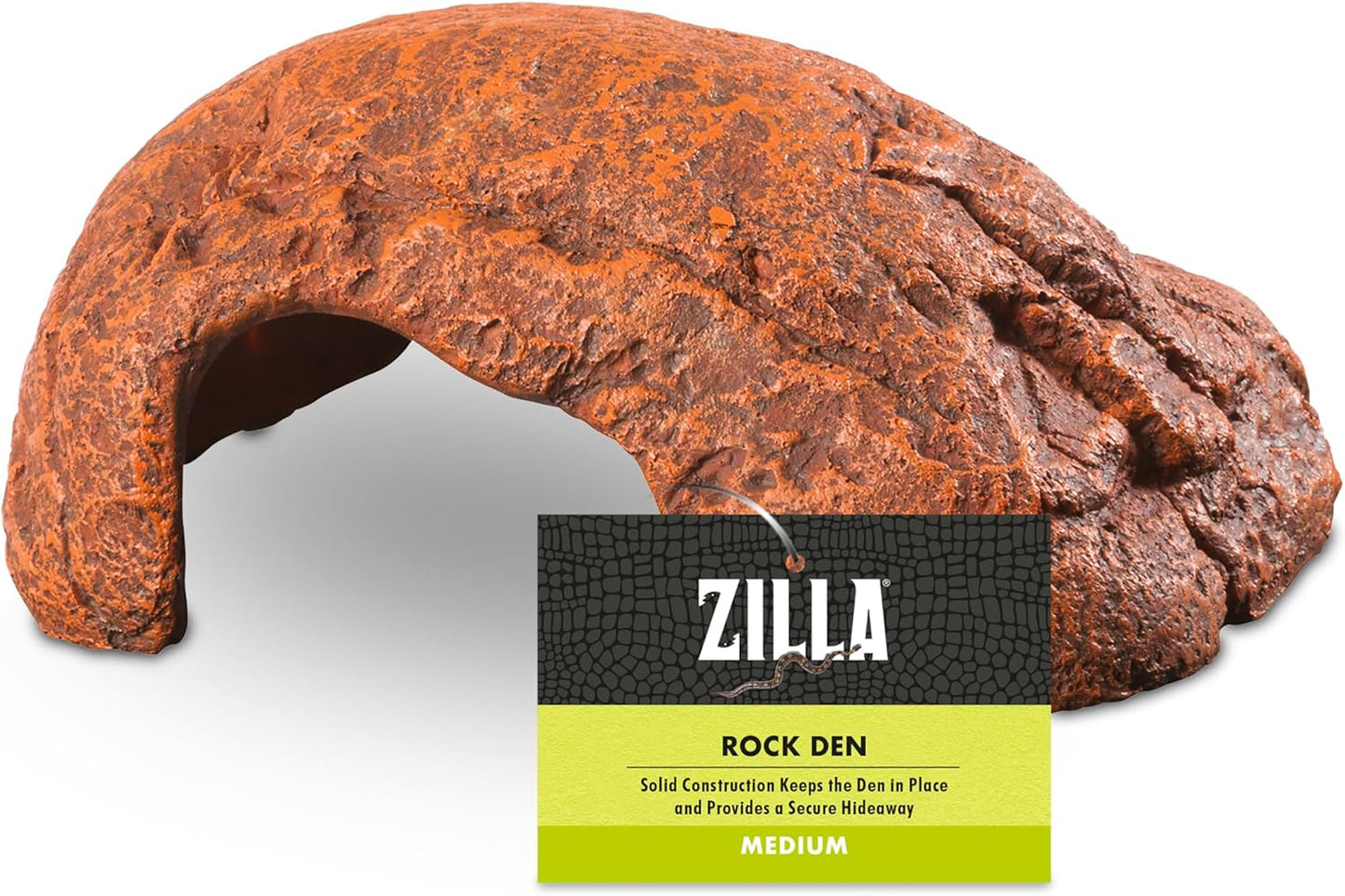 Rock Den, Naturalistic Rock Décor, Ideal Hideaway for Snakes, Skinks, Geckos, Bearded Dragons, Medium