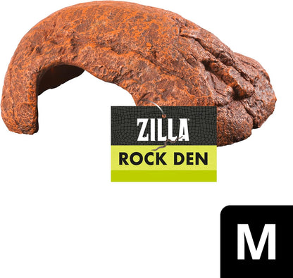 Rock Den, Naturalistic Rock Décor, Ideal Hideaway for Snakes, Skinks, Geckos, Bearded Dragons, Medium