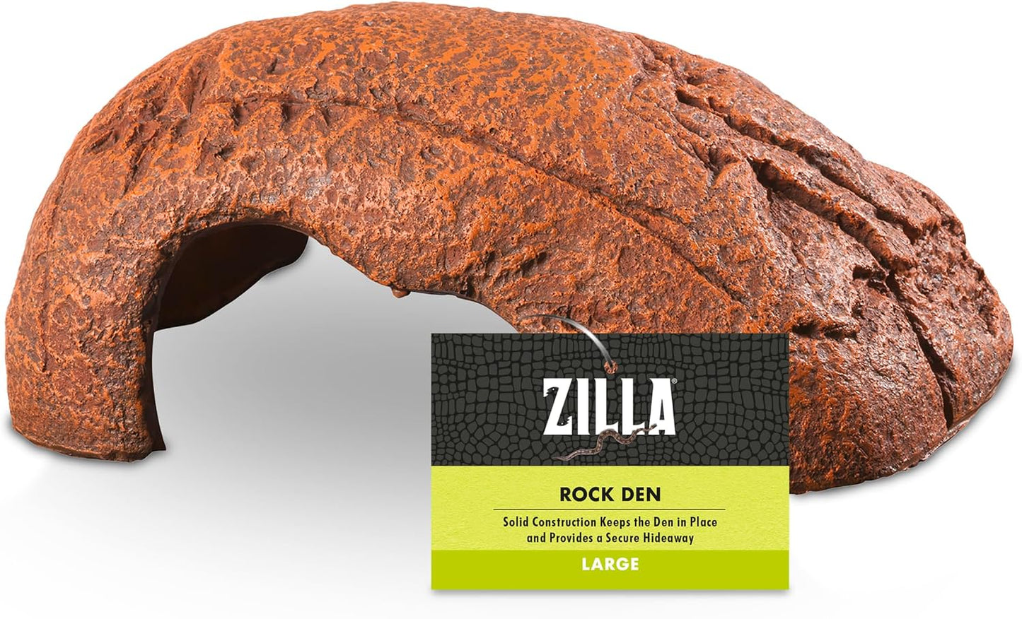 Rock Den, Naturalistic Rock Décor, Ideal Hideaway for Snakes, Skinks, Geckos, Bearded Dragons, Medium