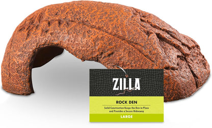 Rock Den, Naturalistic Rock Décor, Ideal Hideaway for Snakes, Skinks, Geckos, Bearded Dragons, Medium