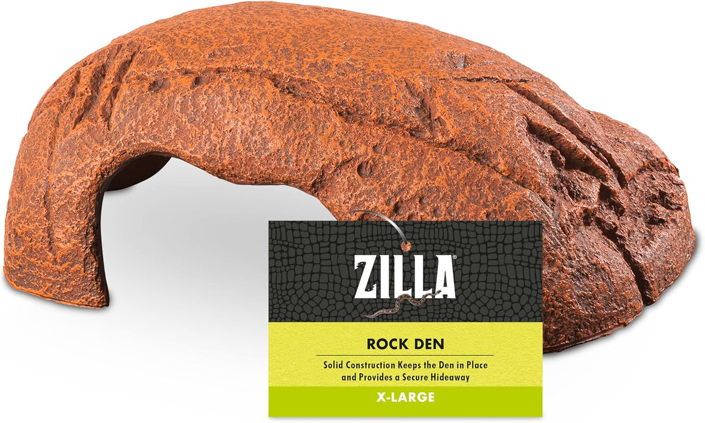 Rock Den, Naturalistic Rock Décor, Ideal Hideaway for Snakes, Skinks, Geckos, Bearded Dragons, Medium