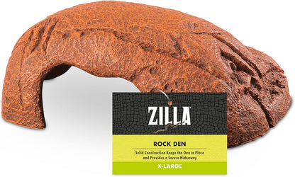 Rock Den, Naturalistic Rock Décor, Ideal Hideaway for Snakes, Skinks, Geckos, Bearded Dragons, Medium