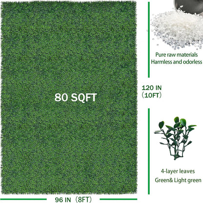 ODTORY Artificial Ivy Privacy Screen Fence Panel, Green 40 X 120 in | UV-Anti Faux Greenery Backdrop, Fake Vine Leaf Hedges Background, Patio/Balcony/Garden/Backyard, Indoor Outdoor Green Decor