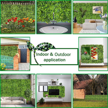 ODTORY Artificial Ivy Privacy Screen Fence Panel, Green 40 X 120 in | UV-Anti Faux Greenery Backdrop, Fake Vine Leaf Hedges Background, Patio/Balcony/Garden/Backyard, Indoor Outdoor Green Decor