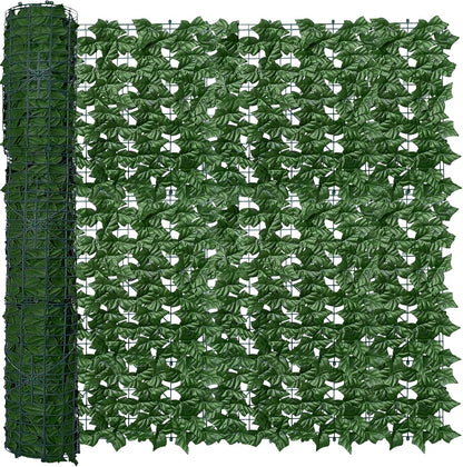 ODTORY Artificial Ivy Privacy Screen Fence Panel, Green 40 X 120 in | UV-Anti Faux Greenery Backdrop, Fake Vine Leaf Hedges Background, Patio/Balcony/Garden/Backyard, Indoor Outdoor Green Decor
