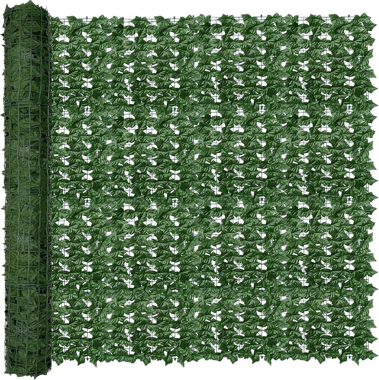 ODTORY Artificial Ivy Privacy Screen Fence Panel, Green 40 X 120 in | UV-Anti Faux Greenery Backdrop, Fake Vine Leaf Hedges Background, Patio/Balcony/Garden/Backyard, Indoor Outdoor Green Decor