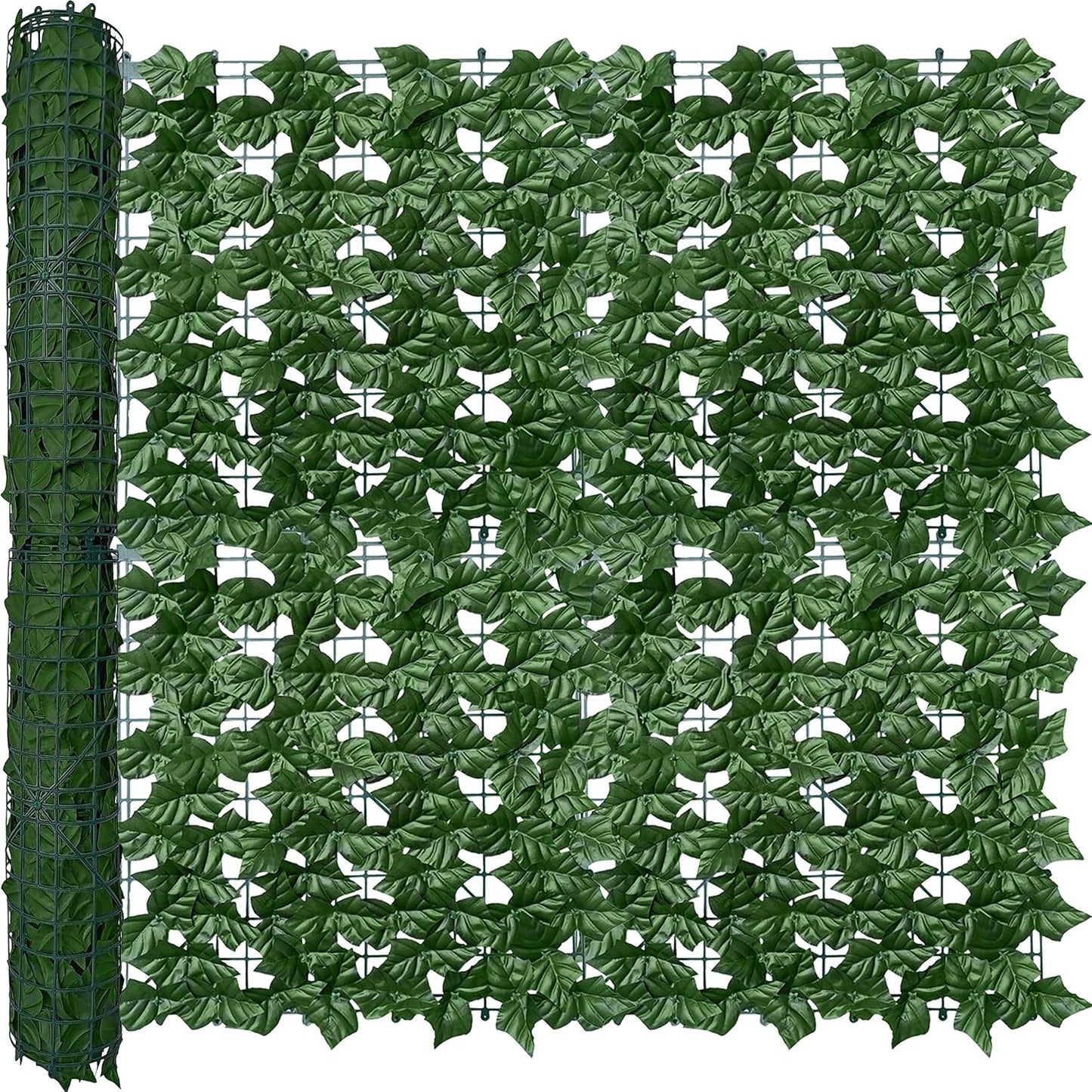 ODTORY Artificial Ivy Privacy Screen Fence Panel, Green 40 X 120 in | UV-Anti Faux Greenery Backdrop, Fake Vine Leaf Hedges Background, Patio/Balcony/Garden/Backyard, Indoor Outdoor Green Decor