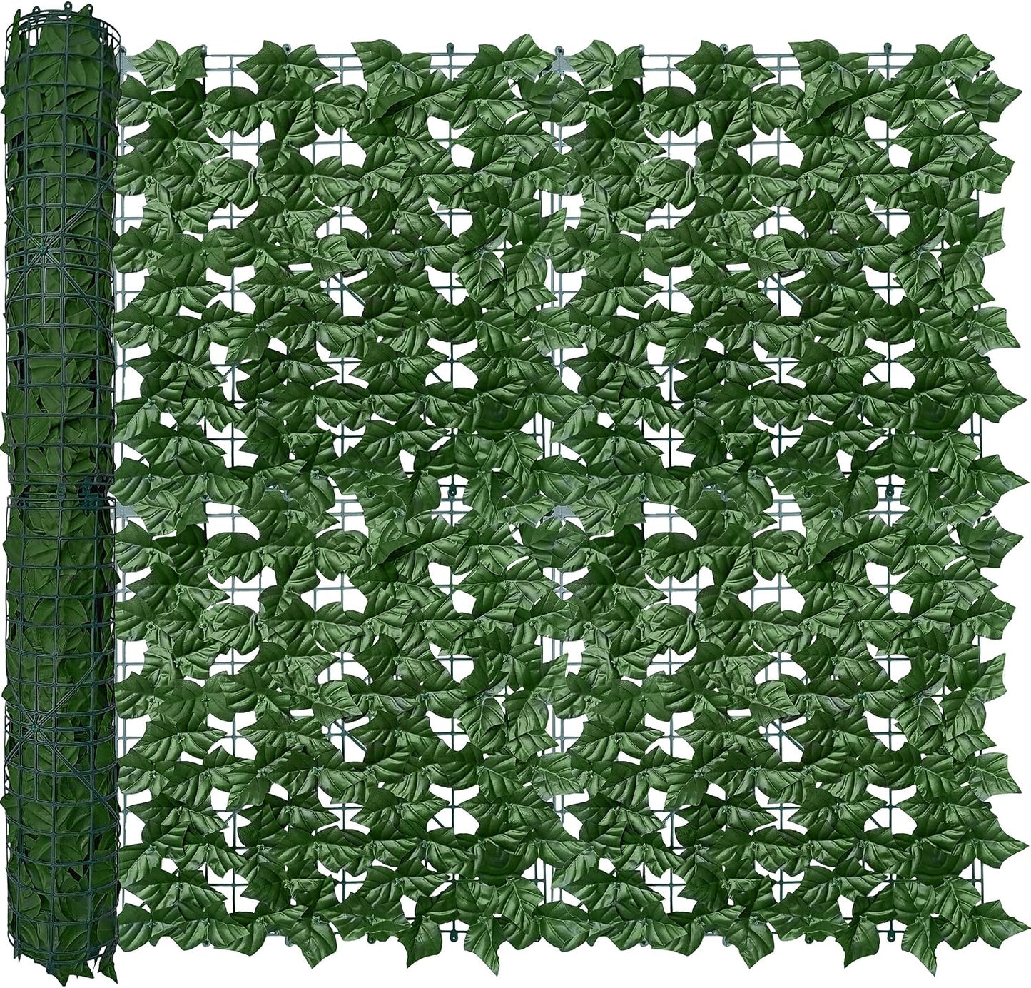 ODTORY Artificial Ivy Privacy Screen Fence Panel, Green 40 X 120 in | UV-Anti Faux Greenery Backdrop, Fake Vine Leaf Hedges Background, Patio/Balcony/Garden/Backyard, Indoor Outdoor Green Decor