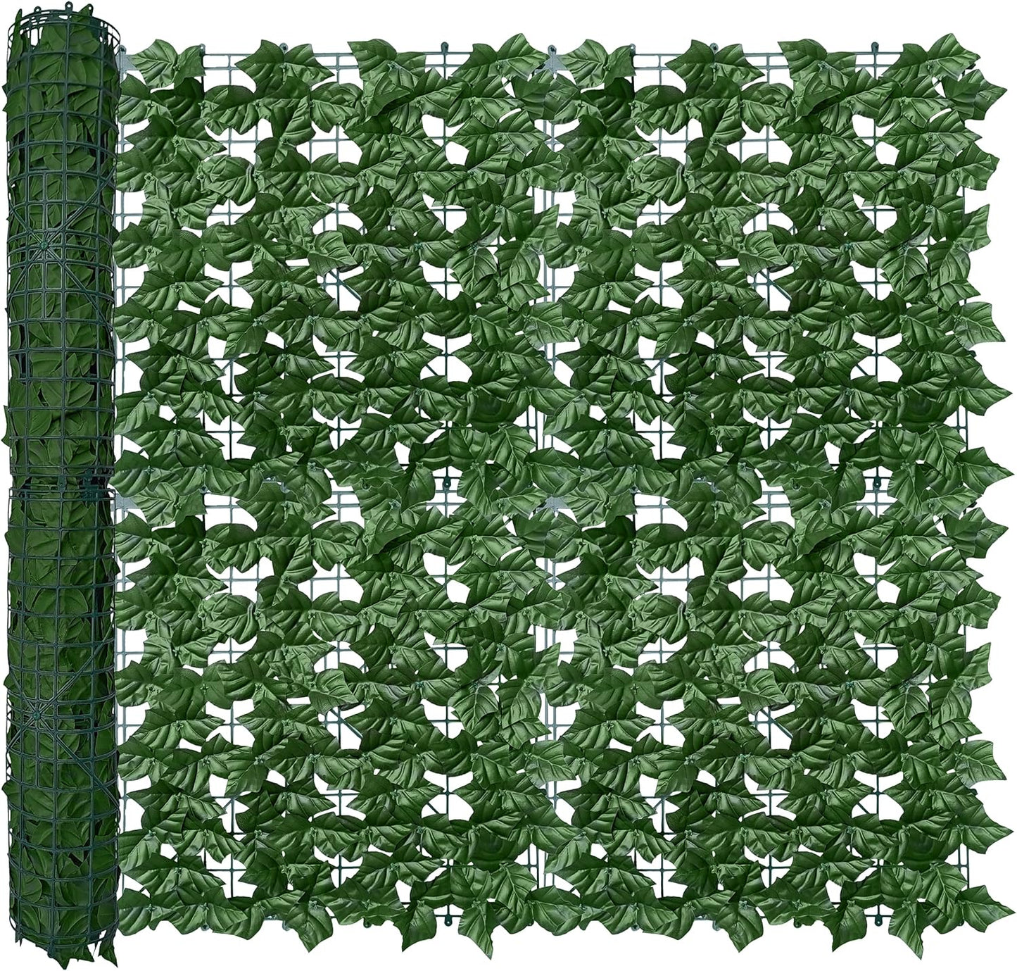 ODTORY Artificial Ivy Privacy Screen Fence Panel, Green 40 X 120 in | UV-Anti Faux Greenery Backdrop, Fake Vine Leaf Hedges Background, Patio/Balcony/Garden/Backyard, Indoor Outdoor Green Decor