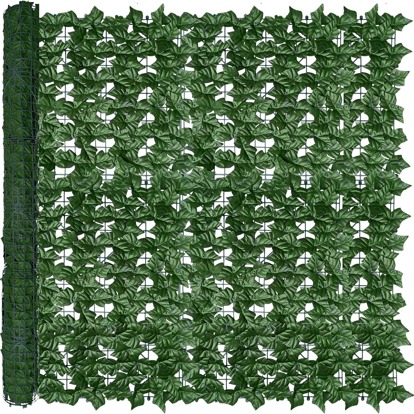 ODTORY Artificial Ivy Privacy Screen Fence Panel, Green 40 X 120 in | UV-Anti Faux Greenery Backdrop, Fake Vine Leaf Hedges Background, Patio/Balcony/Garden/Backyard, Indoor Outdoor Green Decor