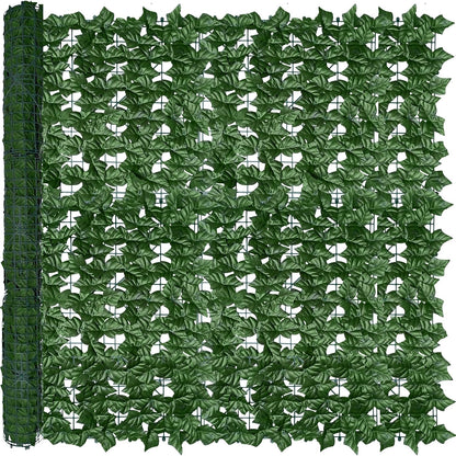 ODTORY Artificial Ivy Privacy Screen Fence Panel, Green 40 X 120 in | UV-Anti Faux Greenery Backdrop, Fake Vine Leaf Hedges Background, Patio/Balcony/Garden/Backyard, Indoor Outdoor Green Decor