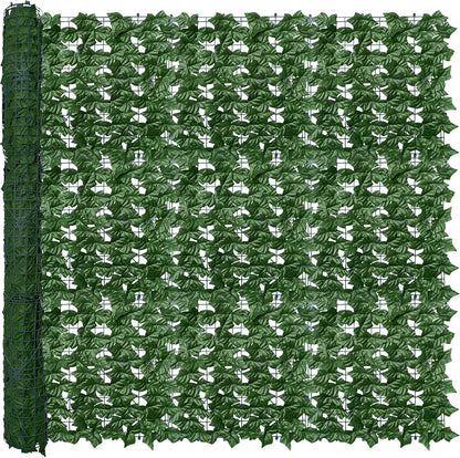 ODTORY Artificial Ivy Privacy Screen Fence Panel, Green 40 X 120 in | UV-Anti Faux Greenery Backdrop, Fake Vine Leaf Hedges Background, Patio/Balcony/Garden/Backyard, Indoor Outdoor Green Decor