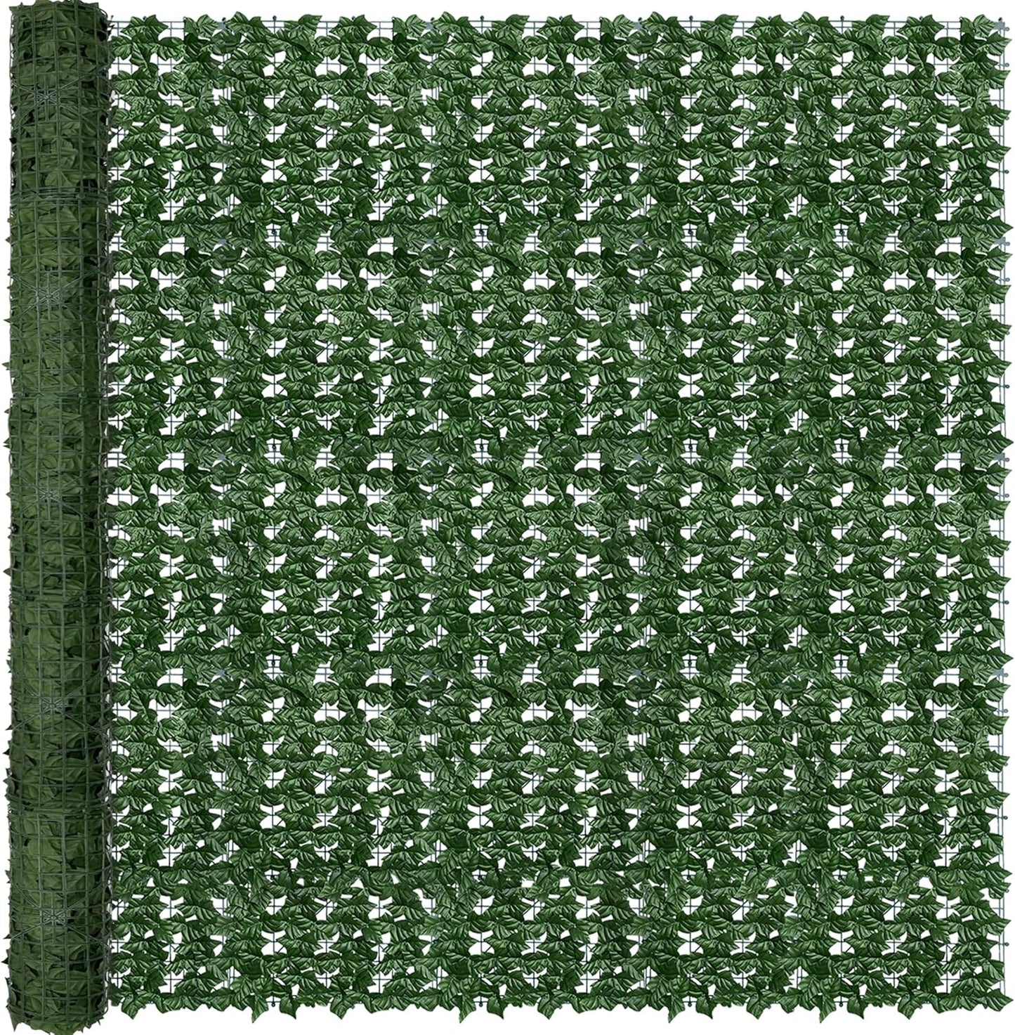 ODTORY Artificial Ivy Privacy Screen Fence Panel, Green 40 X 120 in | UV-Anti Faux Greenery Backdrop, Fake Vine Leaf Hedges Background, Patio/Balcony/Garden/Backyard, Indoor Outdoor Green Decor