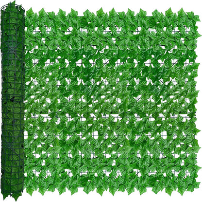 ODTORY Artificial Ivy Privacy Screen Fence Panel, Green 40 X 120 in | UV-Anti Faux Greenery Backdrop, Fake Vine Leaf Hedges Background, Patio/Balcony/Garden/Backyard, Indoor Outdoor Green Decor