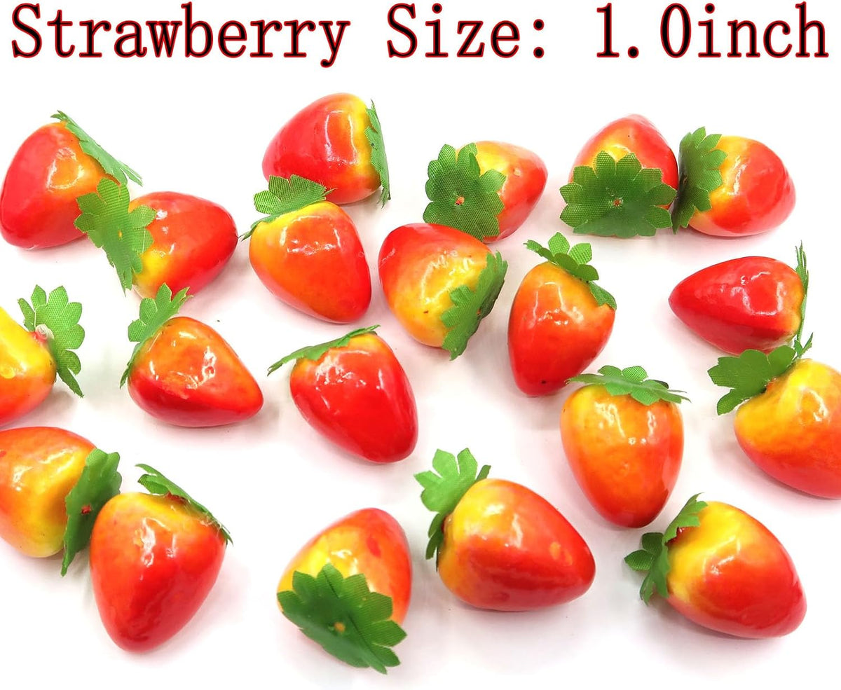 20Pcs Fake Artificial Fruit Faux Peach Party Decor Ornament