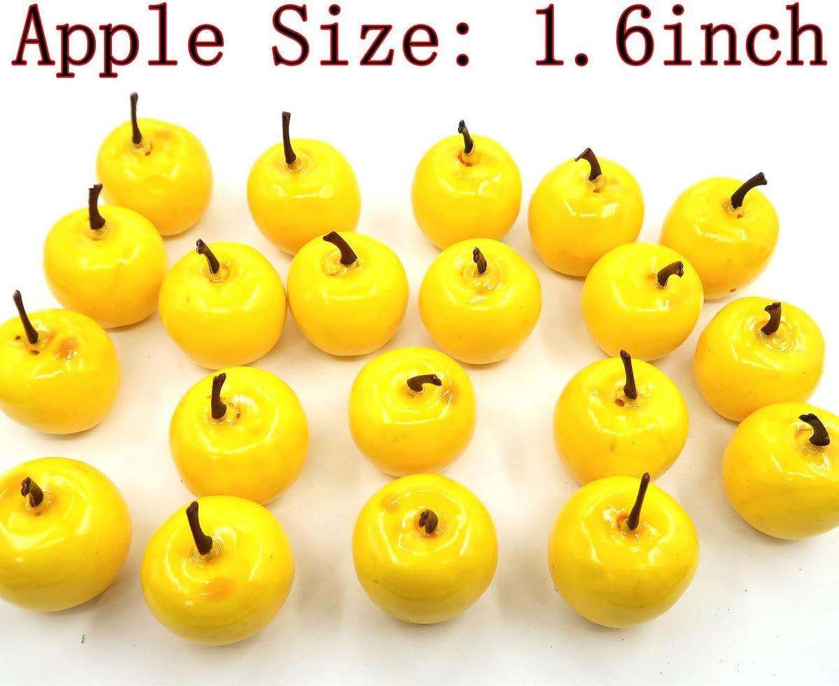 20Pcs Fake Artificial Fruit Faux Peach Party Decor Ornament