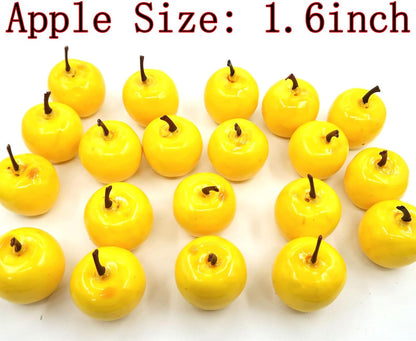 20Pcs Fake Artificial Fruit Faux Peach Party Decor Ornament
