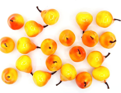 20Pcs Fake Artificial Fruit Faux Peach Party Decor Ornament
