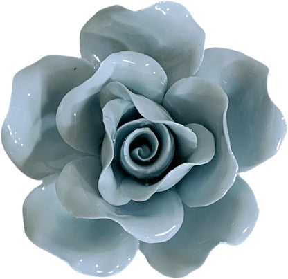 Protea, 2.76" Ceramic Flower Wall Art Décor, Artificial Flower Wall Sculpture，Handcrafted 3D Hanging Porcelain Flowers for Home，Hallway，Living Room (White) - Colors A