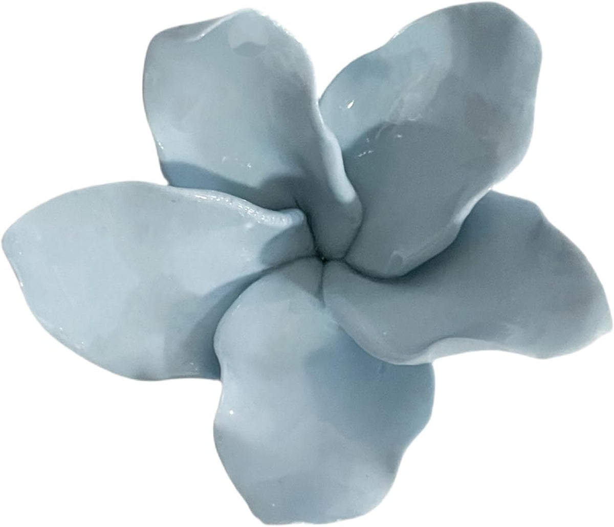 Protea, 2.76" Ceramic Flower Wall Art Décor, Artificial Flower Wall Sculpture，Handcrafted 3D Hanging Porcelain Flowers for Home，Hallway，Living Room (White) - Colors A