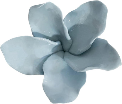 Protea, 2.76" Ceramic Flower Wall Art Décor, Artificial Flower Wall Sculpture，Handcrafted 3D Hanging Porcelain Flowers for Home，Hallway，Living Room (White) - Colors A