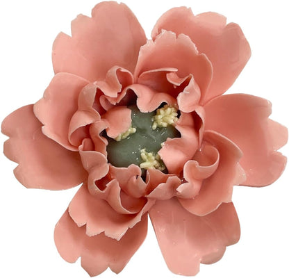 Protea, 2.76" Ceramic Flower Wall Art Décor, Artificial Flower Wall Sculpture，Handcrafted 3D Hanging Porcelain Flowers for Home，Hallway，Living Room (White) - Colors A