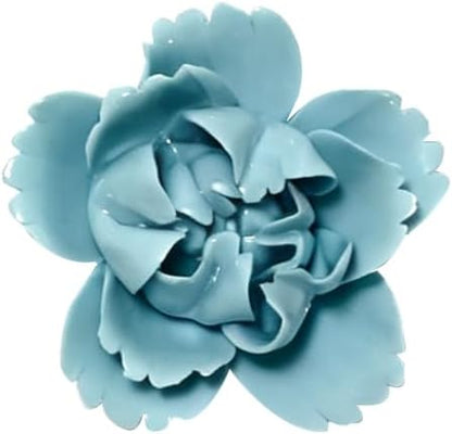 Protea, 2.76" Ceramic Flower Wall Art Décor, Artificial Flower Wall Sculpture，Handcrafted 3D Hanging Porcelain Flowers for Home，Hallway，Living Room (White) - Colors A
