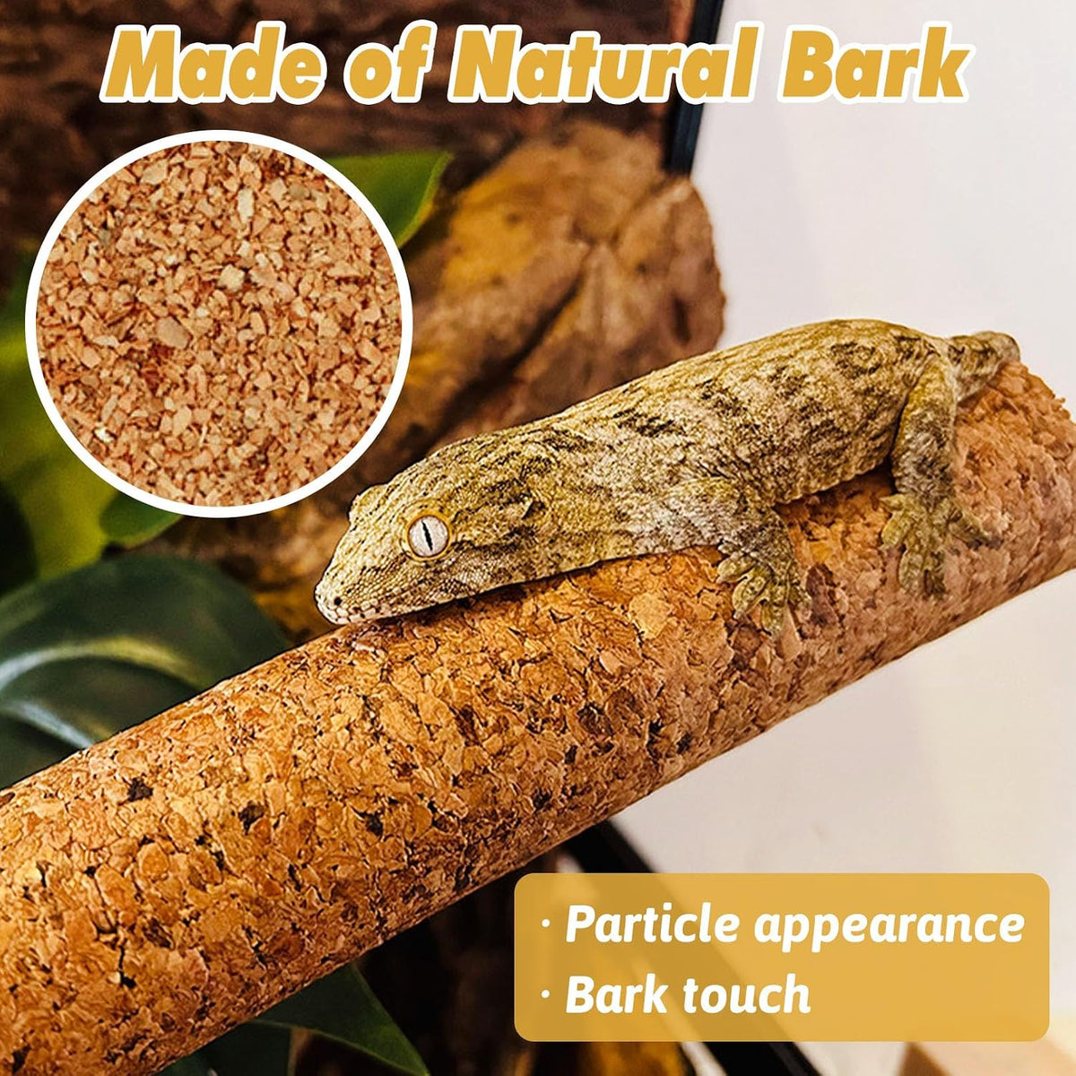 Cork Branch for Reptiles Climbing Branches 2 Pack Natural Tree Frog Cork Wood Stick Crested Geckos Habitat Decor for Snake Lizard Bearded Dragon Chameleon Terrarium 12 Inches
