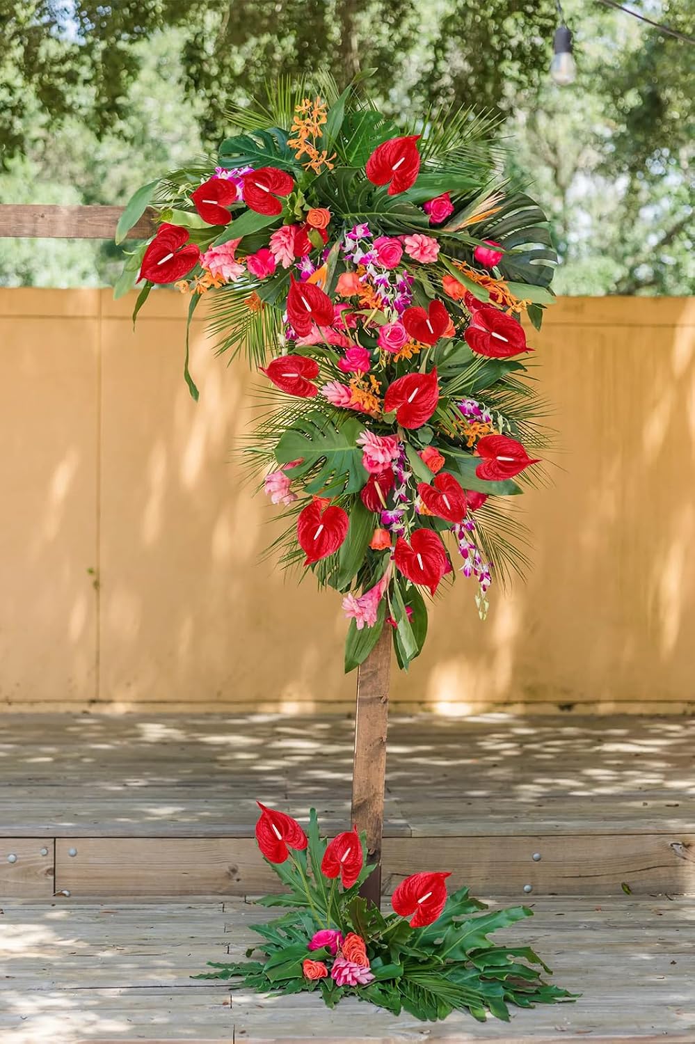 8PCS Burgundy Faux Anthurium Flowers 24.8’’ Real Touch Flowers Long Stem Artificial Anthurium for Vase Table Centerpiece Home Wedding Party Garden Spring Decoration(Burgundy)