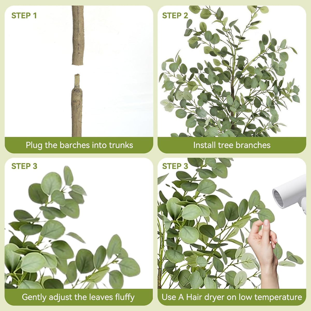 Artificial Eucalyptus Tree Faux Tree Indoor 5Ft