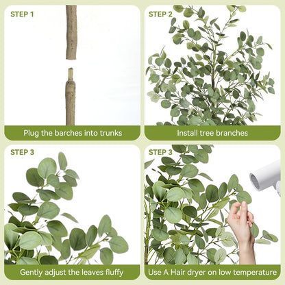 Artificial Eucalyptus Tree Faux Tree Indoor 5Ft