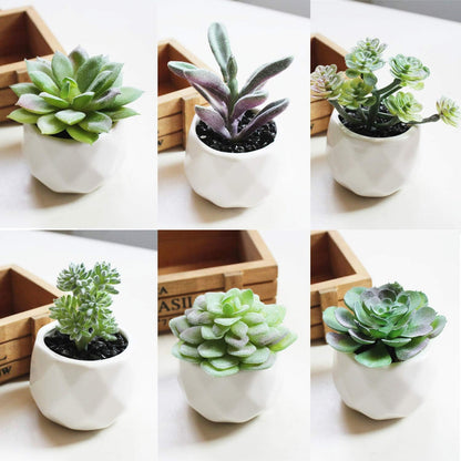 Artificial Succulents, 16 Pack Fake Succulents Plants Artificial Small Fake Plants Faux Succulents Unpotted for Lotus Landscape Decorative Garden Arrangement Decor