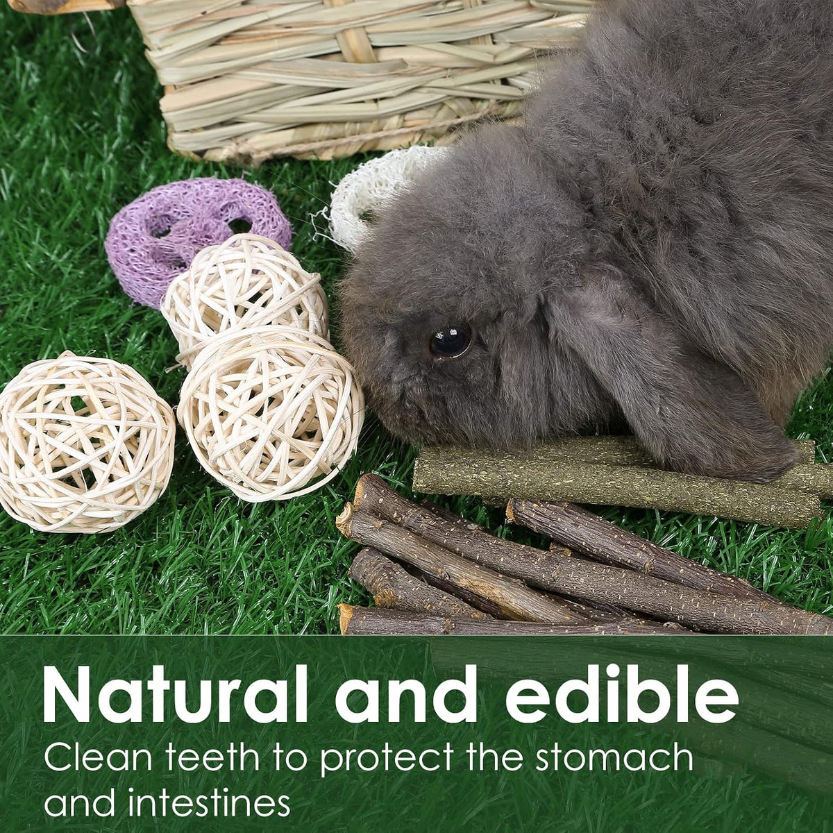 Bunny Grass House-Hand Made Edible Natural Grass Hideaway