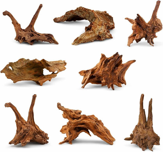 Azil Natural Aquarium Driftwood Root – Driftwood for Aquarium Decor, 170g~0.38lb (14″–16″), Fish Tanks, Terrariums, Aquascaping & Planted Tanks